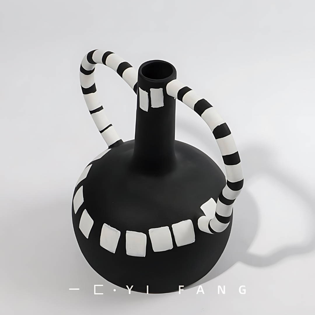 手工制作陶瓷KIIKU花瓶12英寸