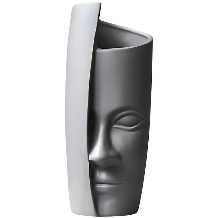 面部艺术花瓶13英寸陶瓷